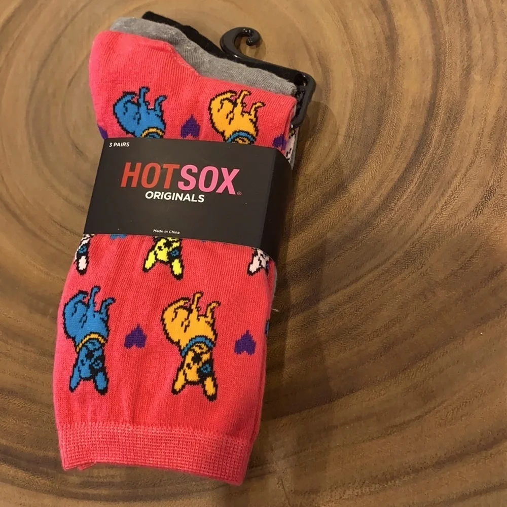 3 pairs of Hot Sox